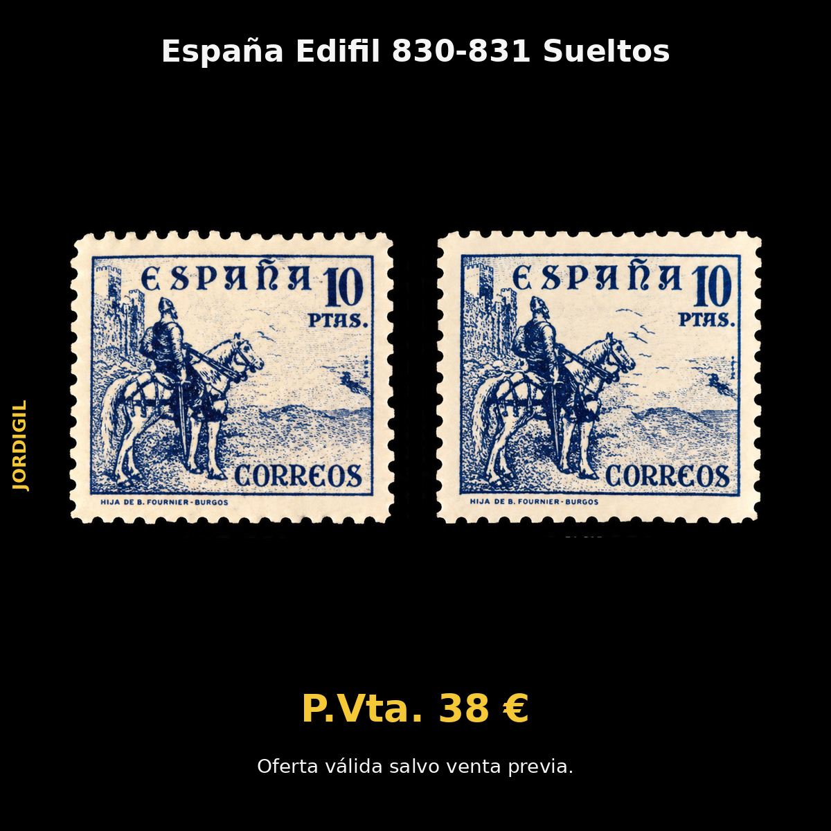 España · Edifil 830-831